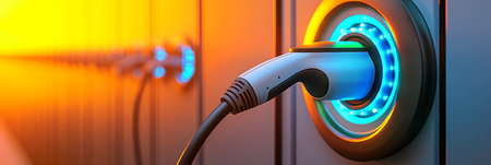 Electric Vehicle Charging Station Powering the Future of Mobility, Clean Energy Solutions.の素材