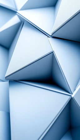 Abstract Geometric Texture With Low Poly Triangles, Modern Minimalistic Background, 3D Renderの素材