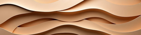 Seamless, Soft Beige, 3D Low Profile Style Background with Delicate, Gentle and Minimalist Designの素材