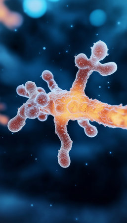 Artistic Neural Network, Brain Connections, Medical Technology, Concept, 3D Rendered Illustrationの素材