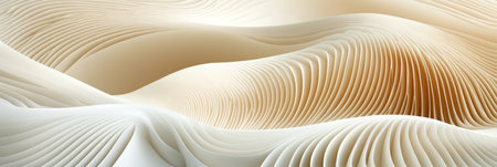 Elegant Monochromatic Waves, Creamy Seamless Abstract Background for Branding, Design Element.の素材