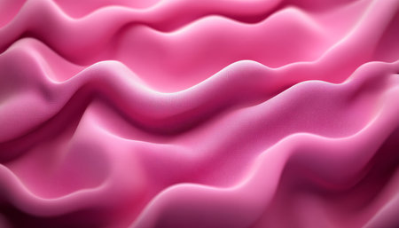 Soft Blush to Raspberry Gradient, Delicate 3D Low Profile Wave Texture Pattern Backgroundの素材