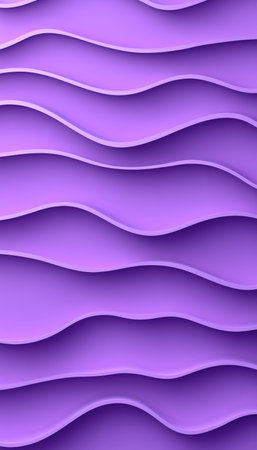 Seamless Gentle Lilac Wave Texture Pattern Background. Elegant And Minimalist Monochromatic Design.の素材