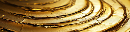 Abstract Gold Texture Luxury Metallic Surface with Dynamic Brushstrokes and a Smooth Gradientの素材