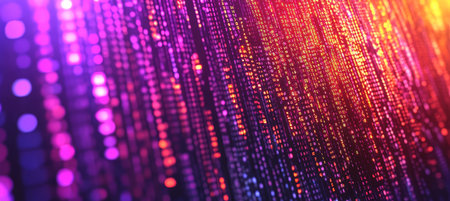 Vibrant Colors, Abstract Technology Design, Digital Background With Flowing Light Trailsの素材