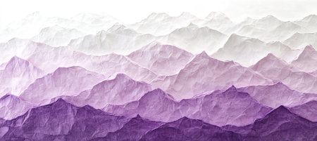Lilac and Lavender Gradient with Delicate Mountain Pattern, Seamless Background Designの素材
