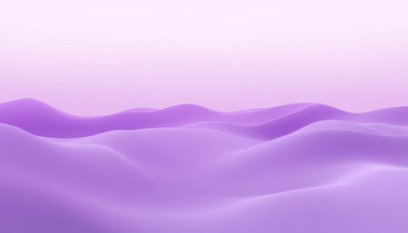 Seamless, Light Lavender-Gray to Violet 3D Gradient Wave Texture, Quality Geometric Shapes.の素材