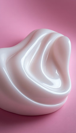 Elegant Minimalist Blush Pink Wave Swirls,. Light and Airy Abstract Artistic Cosmetic Backgroundの素材