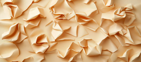Crumpled Yellow Paper Texture, Abstract Background with Vibrant Colorful Pattern and Rough Surfaceの素材