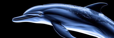 Mystical Aquatic Being - Anthropomorphic Dolphin Sculpture Blending Animal and Human Traitsの素材