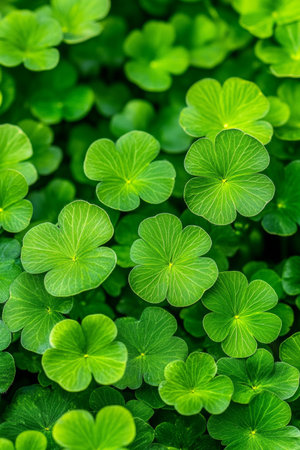 Closeup, Vivid Green Centella Asiatica, A Pattern of Freshness, For a Natural Aestheticの素材
