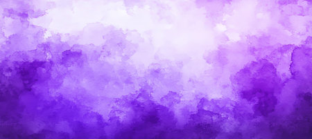Abstract Light Purple Watercolor Background With Delicate Cloudy Texture, And Copy Space.の素材