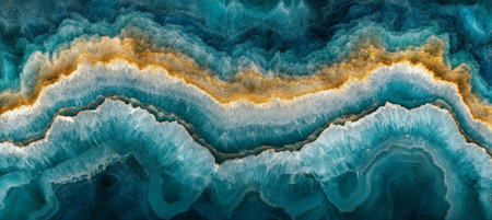 Luxury Blue Agate, Onyx and Gold Background Texture Design, Abstract Polished Structure.の素材