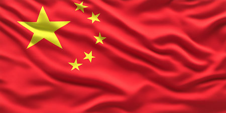 Waving National Flag Of The People s Republic Of China A Symbol Of Chinese Culture, Backgroundの素材