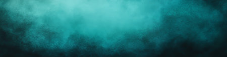 Teal Green And Blue Glowing Grainy Background Gradient With Noise Texture Calm Feelingの素材