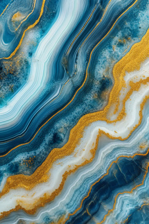 Turquoise And Gold Marble With Teal And White Onyx Geode Texture, Luxurious Crystal Backgroundの素材