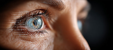 Eye and Circuitry Explorationof Artificial Intelligence and the Future of Human Visionの素材