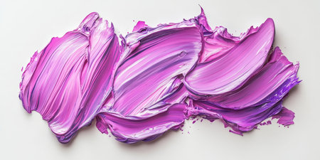 Pink And Lilac Paint Stroke Brush Texture. Impasto Acrylic Smear, Artistic Backgroundの素材