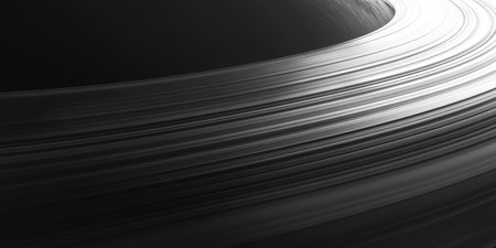 Abstract Black and White Swirl Background, Luxury Art with Light Shine Particles Effect.の素材
