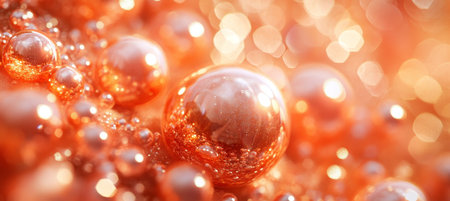 Abstract Soft, Pink And Peach-Hued Background With Blurred Bokeh, Gradient, And Light Effectsの素材