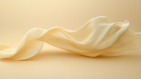 Smooth, Flowing, Golden Liquid A Delicate Wave Of Abstract Elegance On A Soft Gradient Backgroundの素材