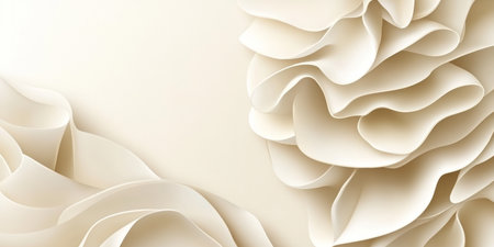 Abstract Background Of Gentle Delicate Vivid Fluid Curves In Light Yellow Colors On Soft Gradientの素材