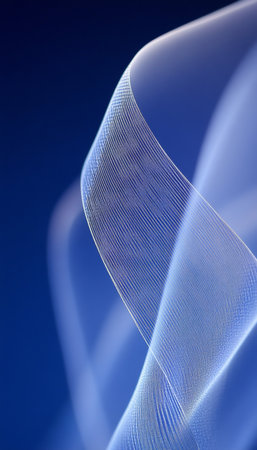 Abstract Background of Delicate Fluid Waves in Monochromatic Aquamarine Tones, Dynamic and Gentle.の素材