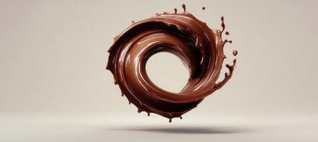 Indulge in the Irresistible Chocolate Swirl Delight A Decadent Dance of Rich Flavors and Texturesの素材