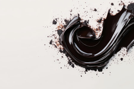 Delicious Dark Chocolate Swirl and Crumbs for Pastry Designs, Baking, Cakes, and More Treatsの素材