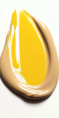 Creamy Bright Yellow Tone for Makeup Application, Moisturizing Base for Smooth Skin Finishの素材