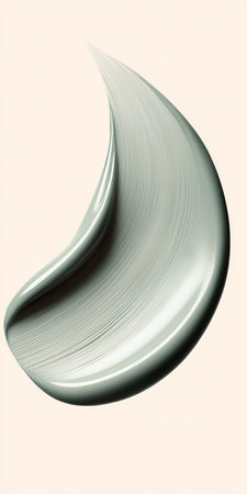Light Green Cosmetics Foundation Cream Smear or Fluid Cream Texture for Beauty Facial Treatmentの素材