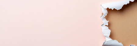 Abstract Peach Backdrop with Ripped Card for Creative Content Presentations and Space for Textの素材