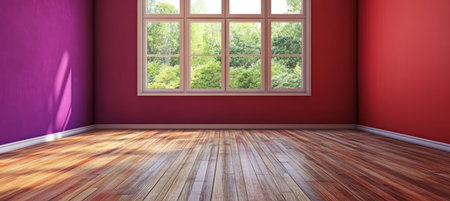 Bright and Airy Modern Apartment Interior with Minimalist Design and Warm Wooden Parquet Flooringの素材