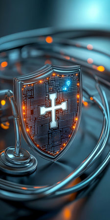 Comprehensive Cybersecurity Shield Protecting Patient Data in Digital Healthcare Environment Todayの素材