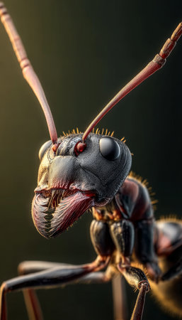 The Extraordinary Close-Up of an Ant Nature s Tiny Marvel Revealed in Stunning Detail and Clarityの素材