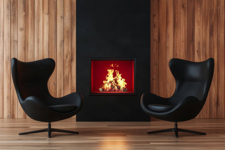 Cozy Elegance Designing a Warm Fireside Retreat with Luxurious Home Dcor for Ultimate Comfortの素材