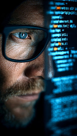 Cyber Security Expert Coding to Tackle Modern Technology Challenges and Data Protectionの素材