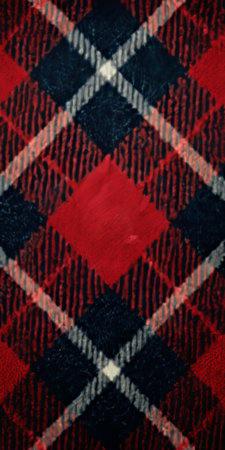Deep Red, Navy Blue, and Cream Tartan Pattern Luxury Retro Background Design for Wallpaperの素材