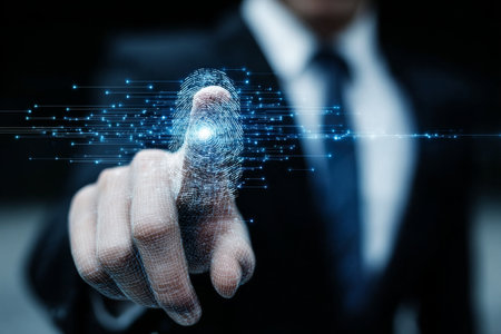 Secured Fingerprint Scanning Interface for Enhanced Business Unlock and Digital Identity Accessの素材