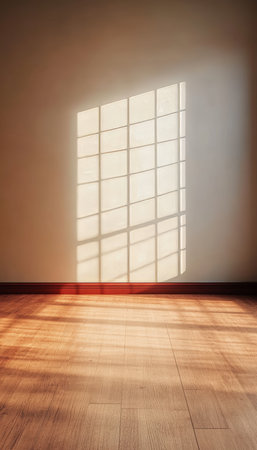 Bright and Airy Living Space with Large Gallery Windows Showcasing Natural Light and Timber Accentsの素材