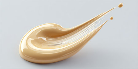 Swirl of Foundation and Cosmetics for Flawless Skin - Perfect Makeup Base for Beauty Trendsの素材