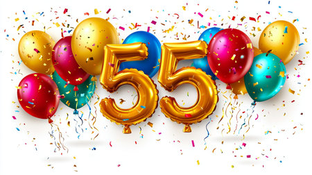 Vibrant Balloons and Festive Decorations for Celebrations and Special Events Displayed Joyfullyの素材