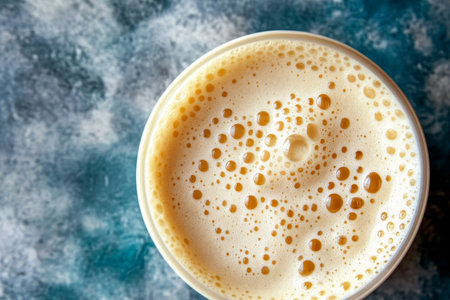 Frothy Beverage Texture with Exquisite Blend and Airy Milkshake Viscosity for Culinary Aestheticsの素材