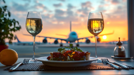 Indulge in Culinary Elegance Gourmet Dining Experience at the Airport for Discerning Travelersの素材