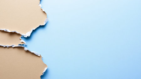 Elegant Paper Layers with Torn Edges Create a Soothing Geometric Composition for Modern Designの素材