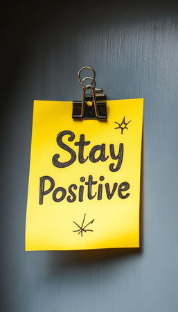 Inspirational Motivational Handwritten Card with Positive Affirmation for Success and Optimism Todayの素材