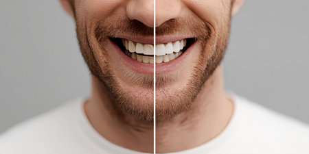 Before and After Smile Enhancement Transforming Dental Hygiene for a Healthy and Attractive Lookの素材