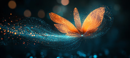 Vibrant and Expressive Digital Artwork Featuring Colorful Waves and Artistic Design Elementsの素材