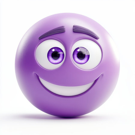 Vibrant and Cheerful Emoji Character Expressing Joy and Positivity with a Bright Smiling Face Designの素材