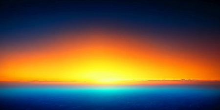 Majestic Sunrise Over Tranquil Lake, Reflecting Vibrant Colors of Dawn in a Serene Landscape Sceneの素材